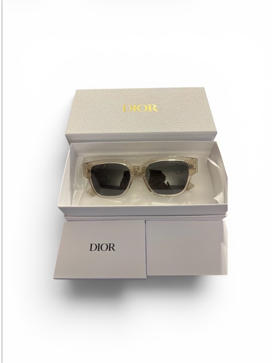 Dior Accessories - Dior Clear Frame Sunglasses with Gray Lenses